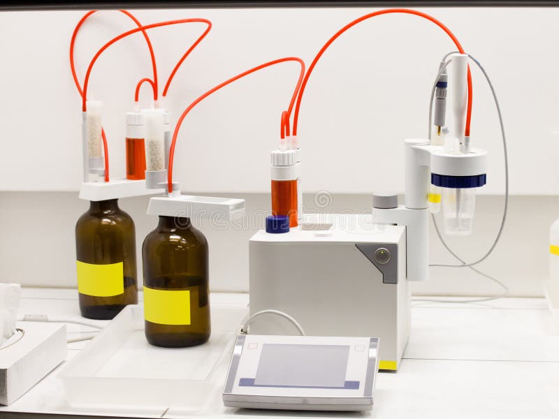Chemical lab equipment stock image. Image of test, chemistry 27005805