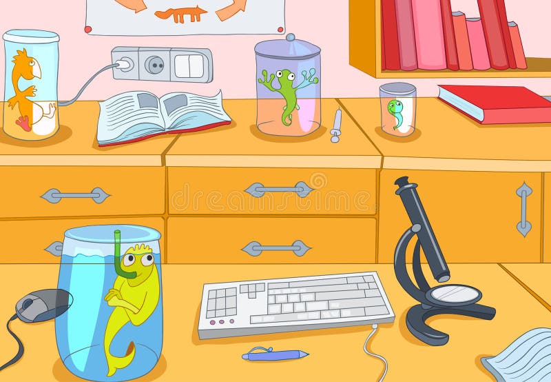 Chemical Laboratory royalty free illustration