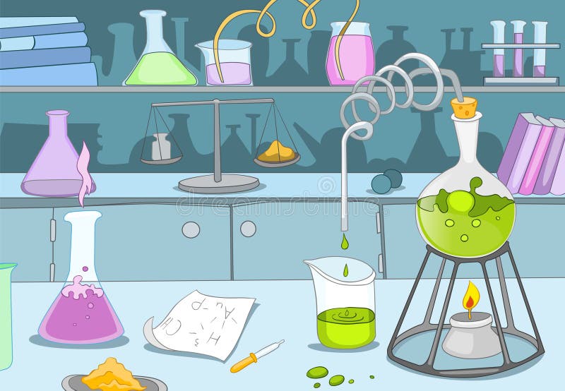 Chemical Laboratory vector illustration