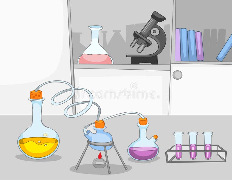Chemical Laboratory stock illustration