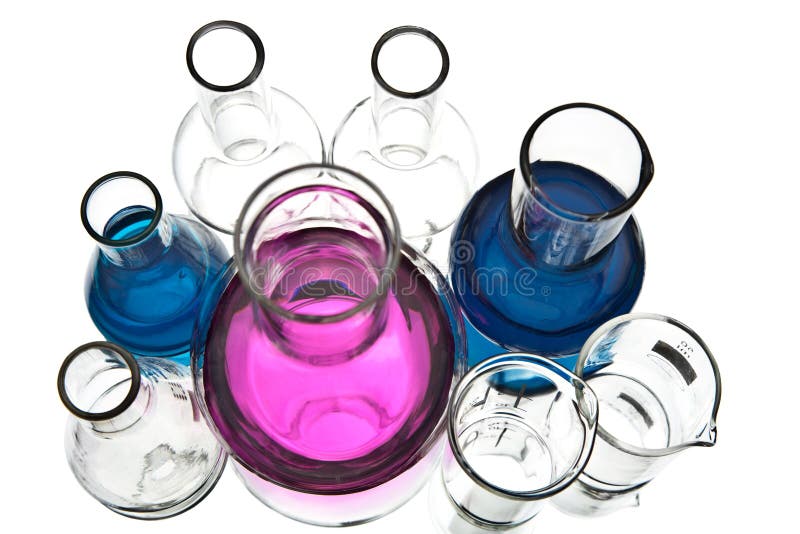 Chemical Laboratory Equipment Stock Photo Image of background