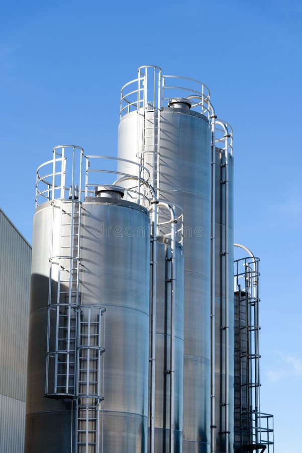 Chemical plant, containers stock image. Image of modern 98622961
