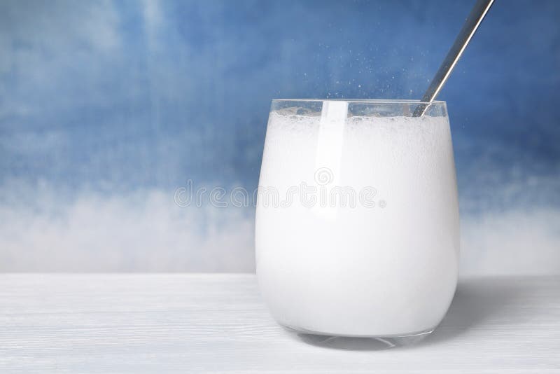 Chemical Reaction of Vinegar and Baking Soda Stock Image Image of