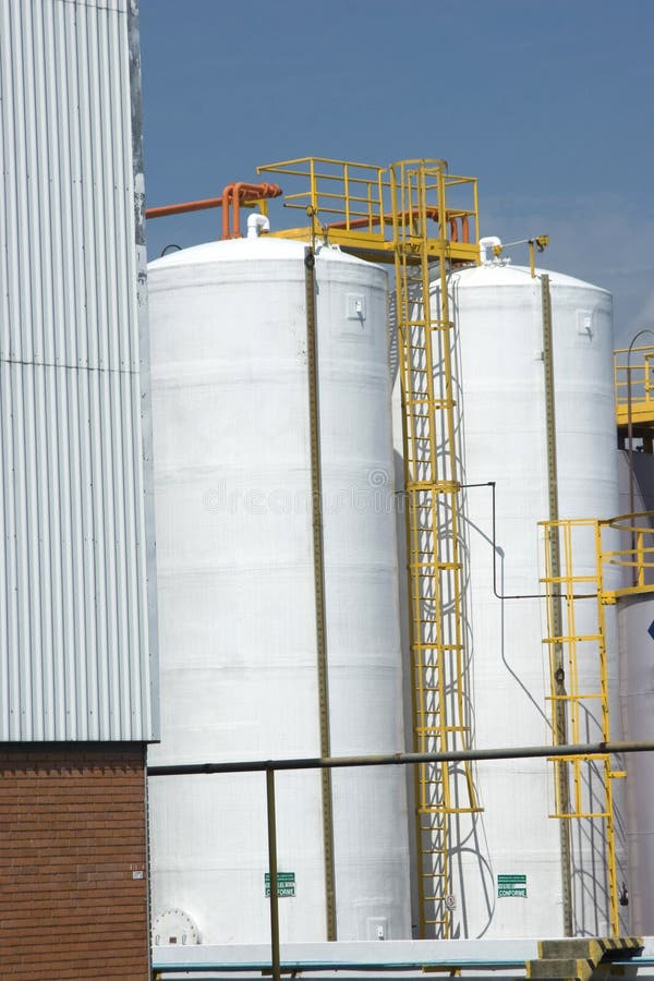 Chemical Storage Tank stock image. Image of factory, energy 21080721