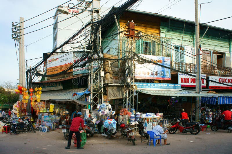 Chemical store, Kim Bien market royalty free stock photos Chemical store, Kim Bien market royalty free stock photos