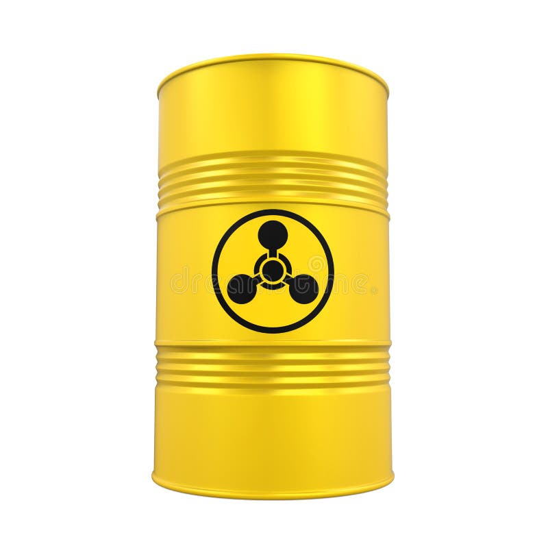 Chemical Weapon Barrel Isolated Stock Illustration - Illustration of ...