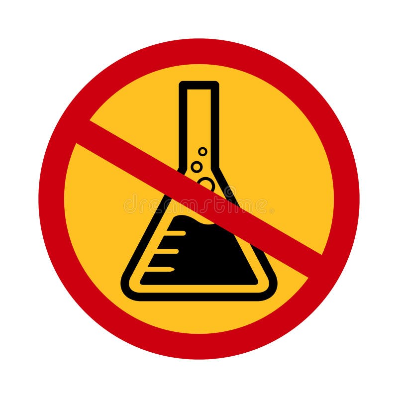 ...danger chemicals warning sign chemical safety, mercury free icon in red ...