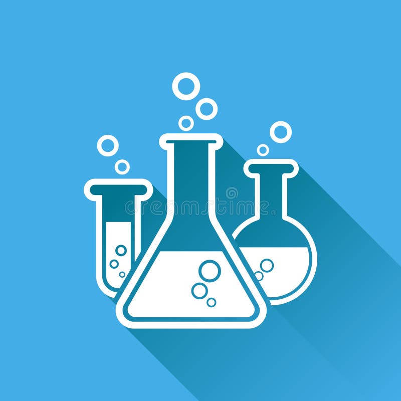 Chemiczna próbnej tubki piktograma ikona royalty ilustracja Chemiczna próbnej tubki piktograma ikona royalty ilustracja