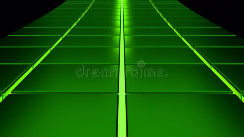 Chemin de course dans le cyberespace. conception. déplacement de la piste avec des lignes dans l'espace virtuel sur fond noir. ban illustration de vecteur