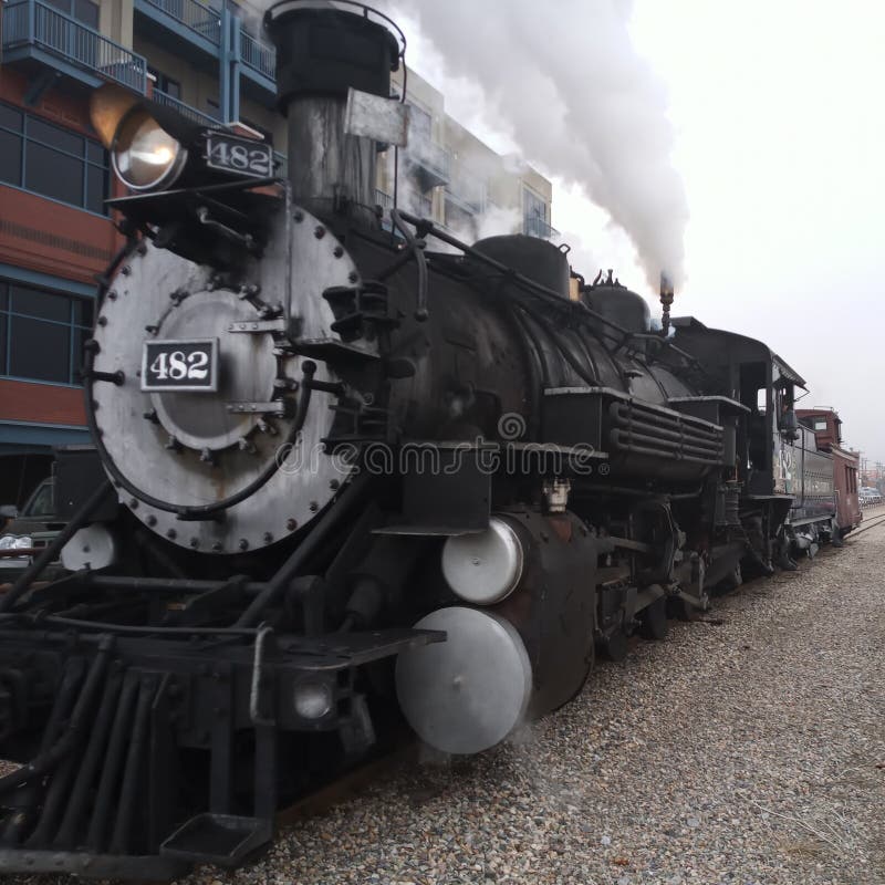 Chemin de fer de mesure étroite de Durango Colorado et de Silverton Machine ? vapeur photographie stock Chemin de fer de mesure étroite de Durango Colorado et de Silverton Machine ? vapeur photographie stock