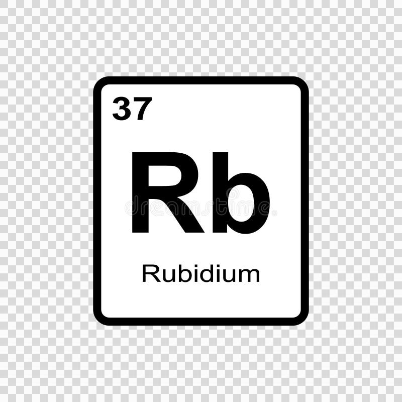 chemisch elementenrubidium stock illustratie chemisch elementenrubidium stock illustratie