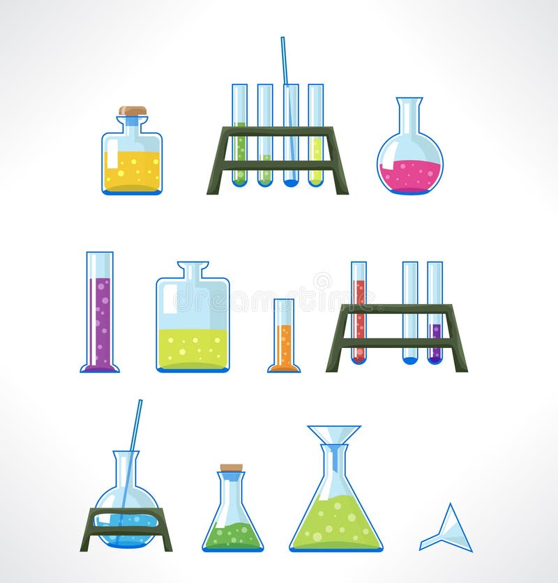 Chemisch laboratorium vector illustratie Chemisch laboratorium vector illustratie