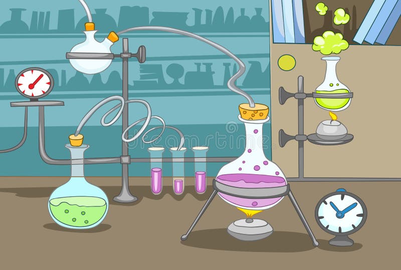 Chemisch Laboratorium royalty-vrije illustratie Chemisch Laboratorium royalty-vrije illustratie