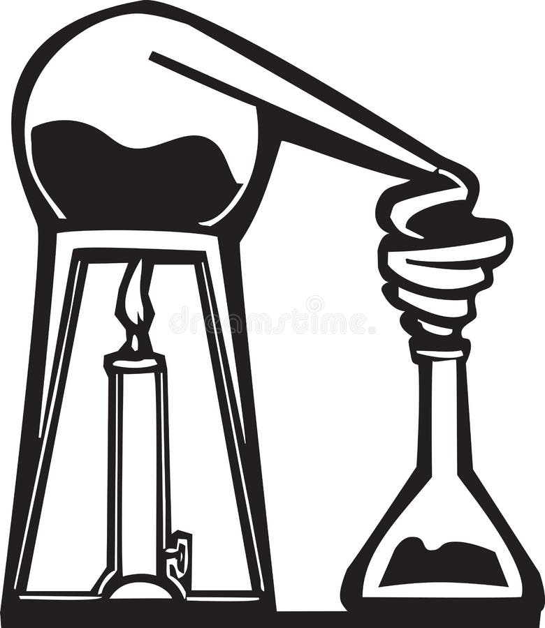 Chemistry Alembic stock vector. Illustration of school - 41507379
