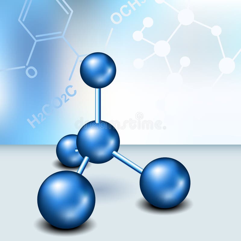 Chemistry Background with Molecule Stock Vector - Illustration of medical,  element: 29319057