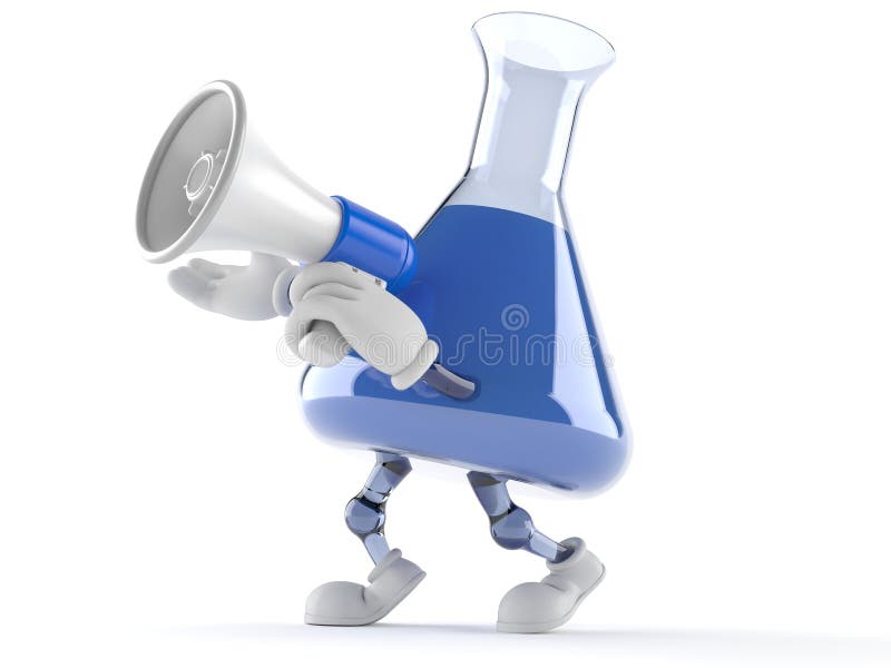 Megaphone, Chemistry Lab and Education Idea Icons Set. Computer