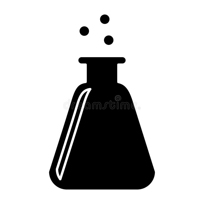 Chemistry flask icon image stock vector. Illustration of experiment