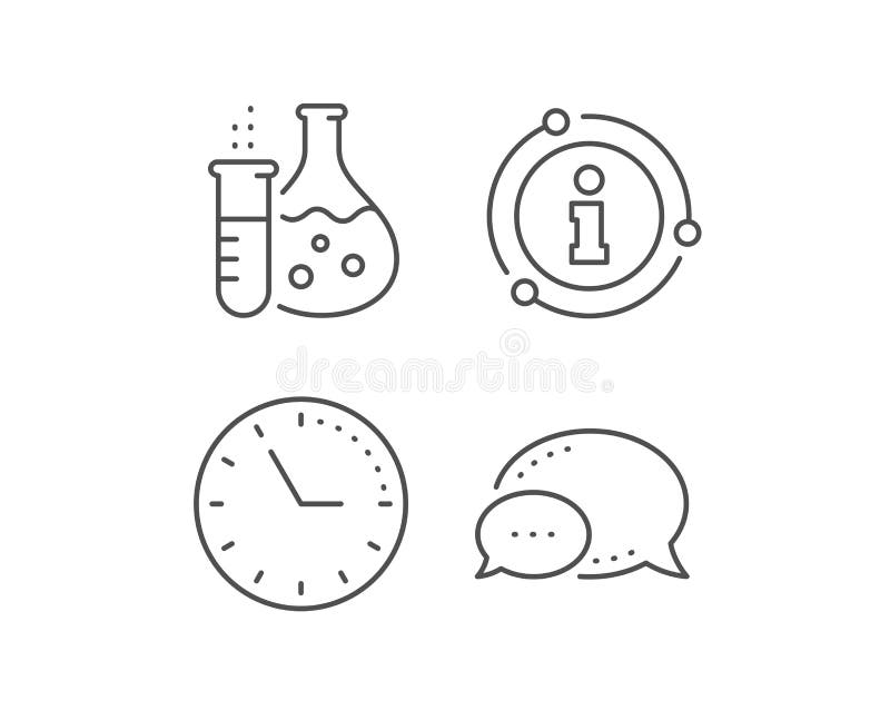 Chemistry flask line icon. Laboratory tube sign. Analysis. Vector