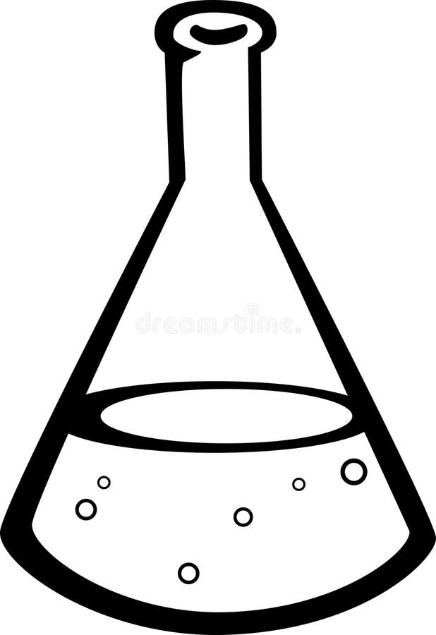 chemistry flask vector illustration