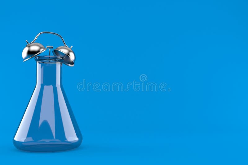 Chemistry Flasks with Alarm Clock Stock Illustration - Illustration of  reminder, sample: 187845653