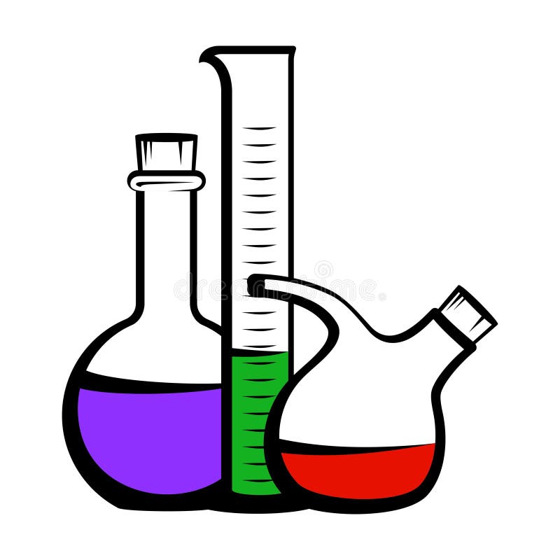 Chemistry icon stock illustration