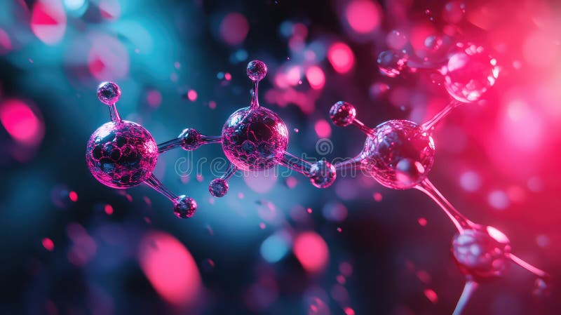 Chemistry loading molecule royalty free illustration