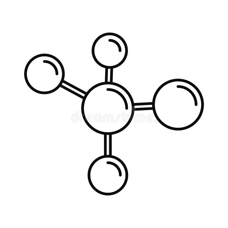Atom Molecule Chemical Vector Illustration Symbol Stock Vector - Illustration of