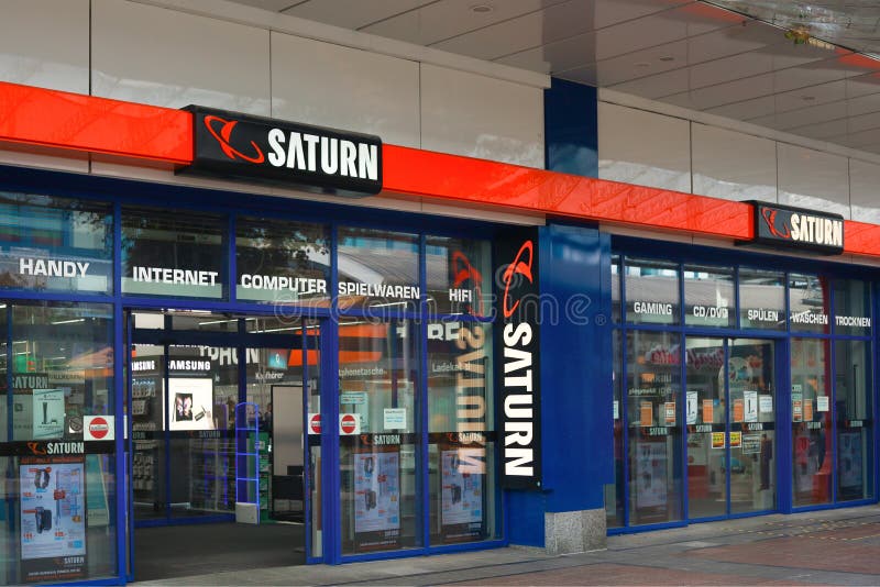 Chemnitz, Germany 16102021 Saturn Store, a Supermarket of