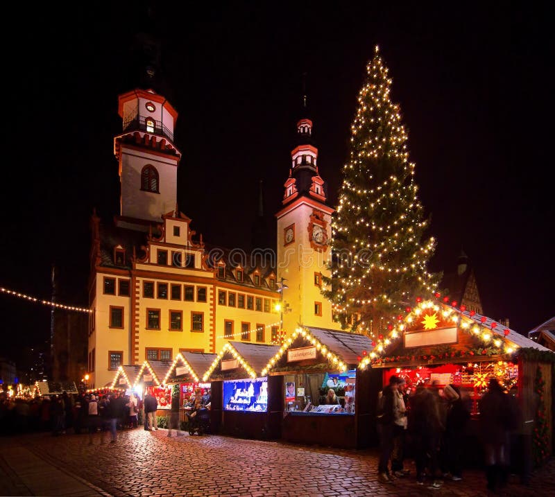 Chemnitz, christmas market in Germany. Chemnitz, christmas market in Germany