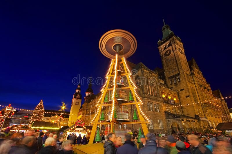 Chemnitz christmas market in Germany. Chemnitz christmas market in Germany