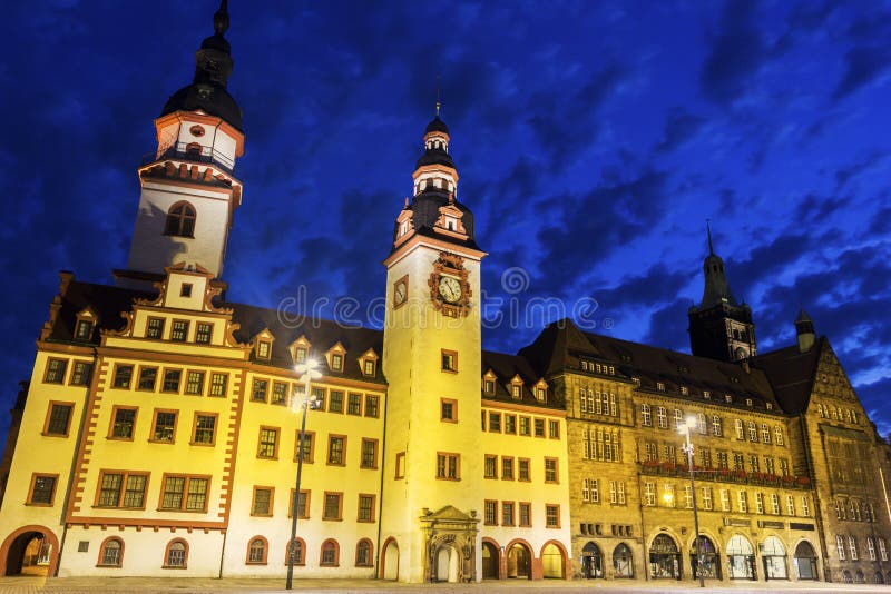 Old Town Hall of Chemnitz in Germany. Old Town Hall of Chemnitz in Germany