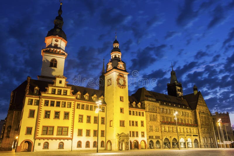 Old Town Hall of Chemnitz in Germany. Old Town Hall of Chemnitz in Germany