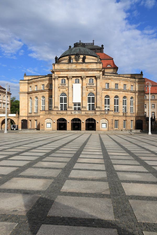 Chemnitz Opera and theater building (Opernhaus). City in Germany (State of Saxony. Chemnitz Opera and theater building (Opernhaus). City in Germany (State of Saxony