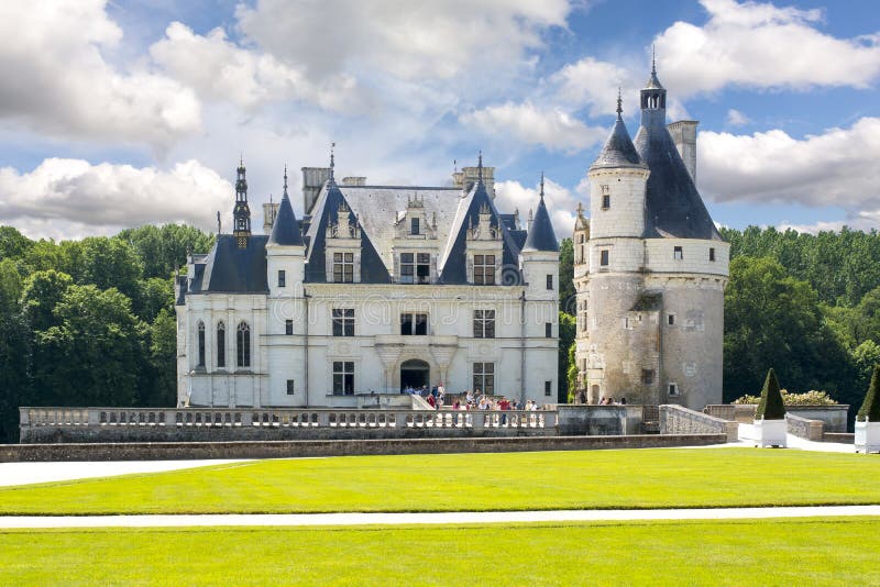 Chenonceau Castle Chateau DE Chenonceau, de Loire-vallei, Frankrijk stock afbeeldingen Chenonceau Castle Chateau DE Chenonceau, de Loire-vallei, Frankrijk stock afbeeldingen