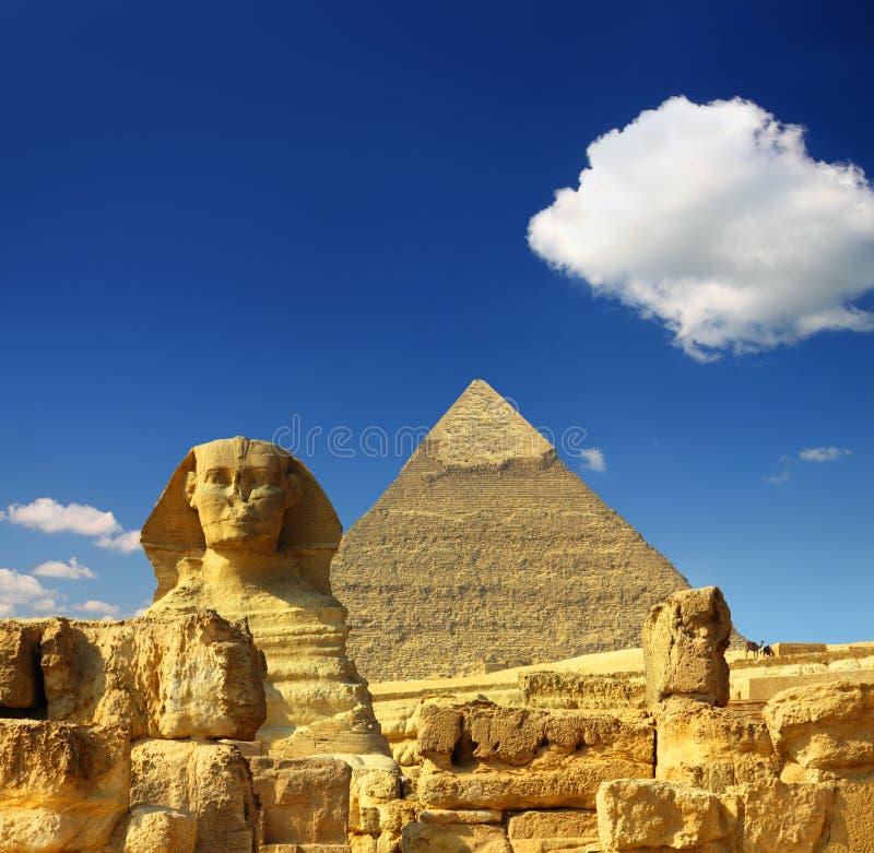 Cheops Egypt ostrosłupa sfinks