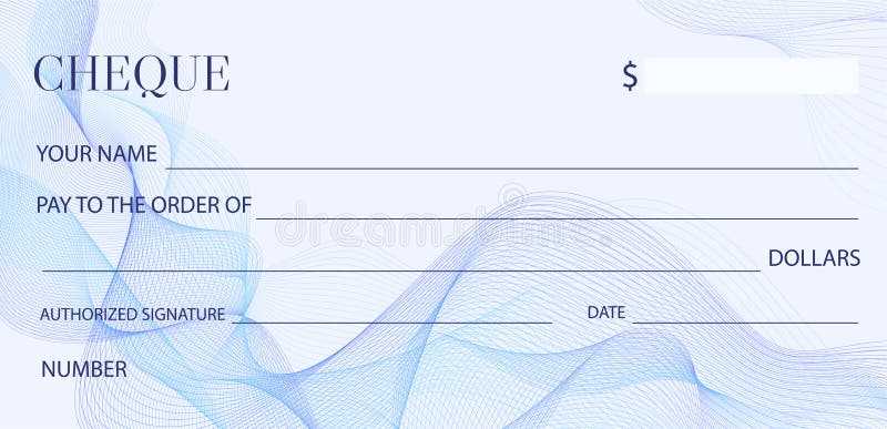 Fillable Blank Check Template from thumbs.dreamstime.com