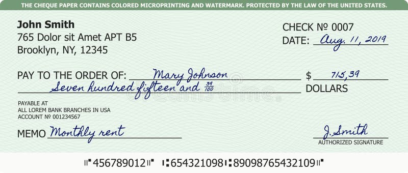 Amount Cheque Stock Illustrations – 19 Amount Cheque Stock