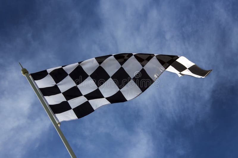 Chequered flaga - zwycięzca zdjęcia stock Chequered flaga - zwycięzca zdjęcia stock