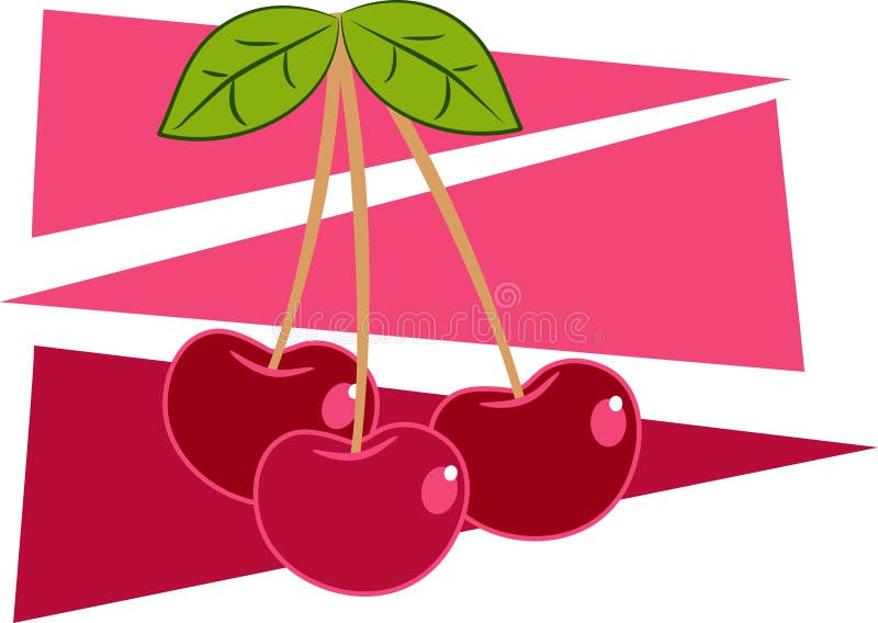 Cherries stock vector. Illustration of tasty, healthy, fruit - 50599