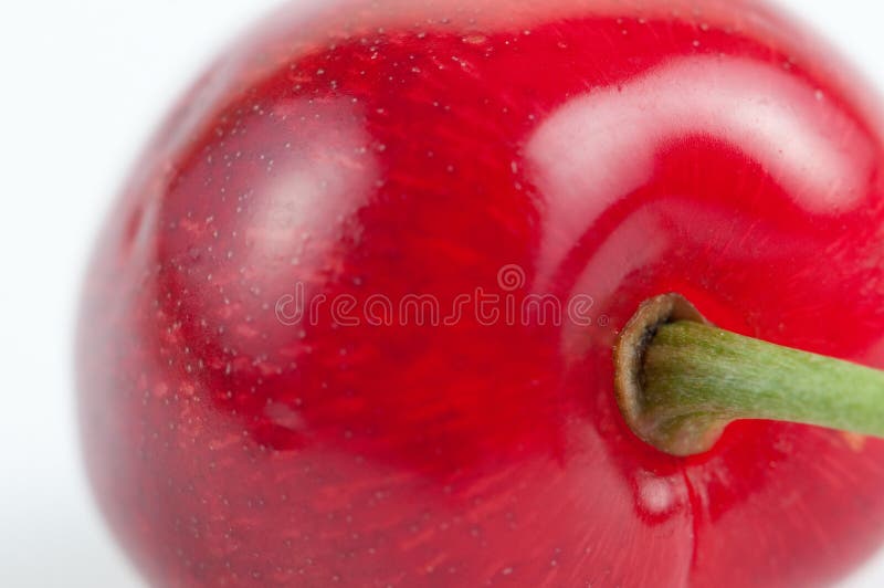 Cereza aislado sobre fondo blanco.