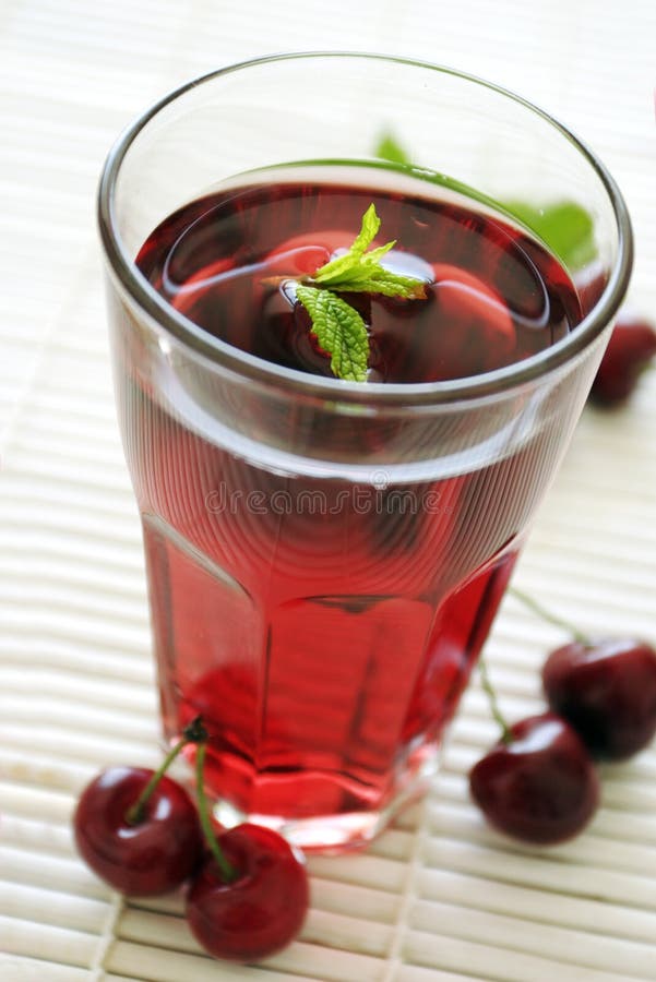 Cherry drink stock photo. Image of juice, cool, fruit 20813834