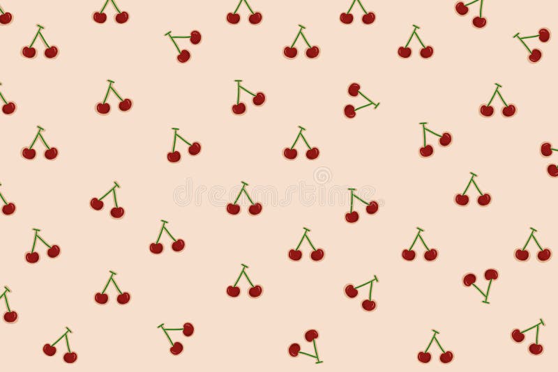 Cherry Seamless Pattern Stock Illustration - Download Image Now