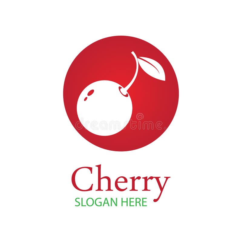 Cherry Logo Design Template. Vector Illustration Stock Vector Illustration of delicious