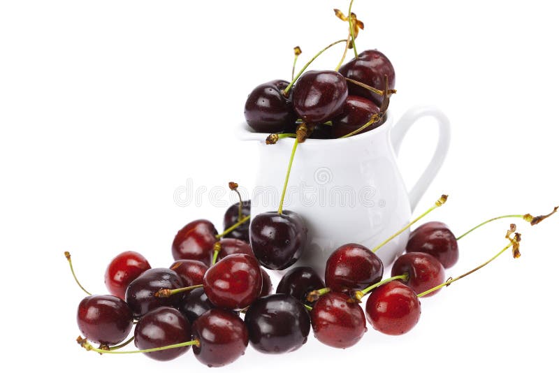 Cherry,milk and flakes stock image. Image of cornflakes 20183957