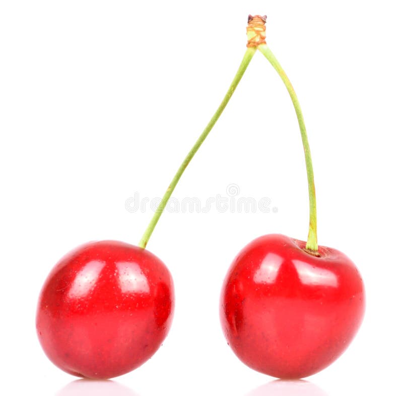 Cherry pair stock photo. Image of berry, love, taste - 19849024