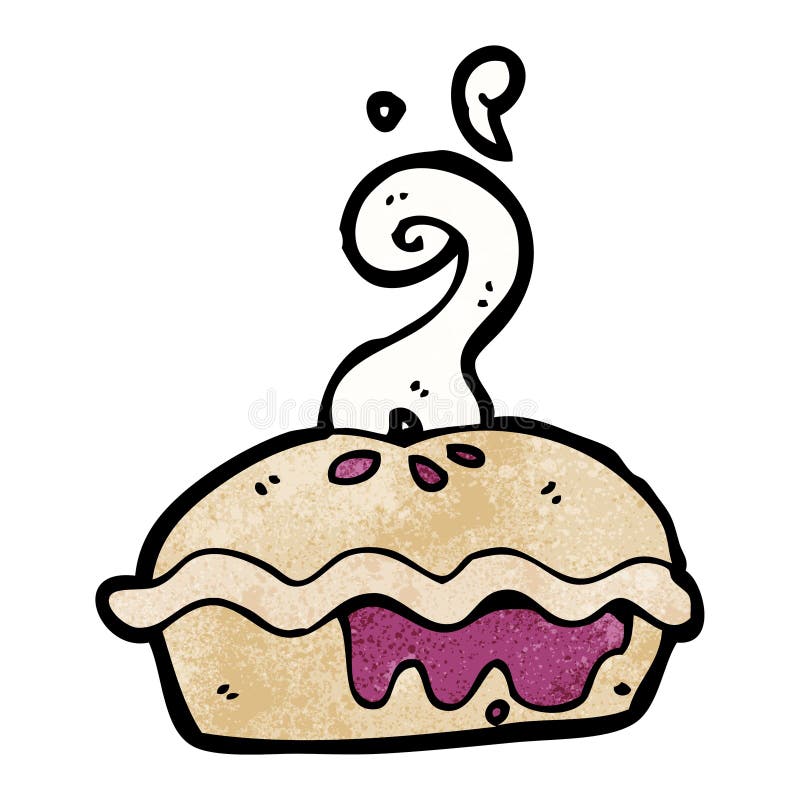 Cherry pie cartoon stock vector. Illustration of drawn 38066655