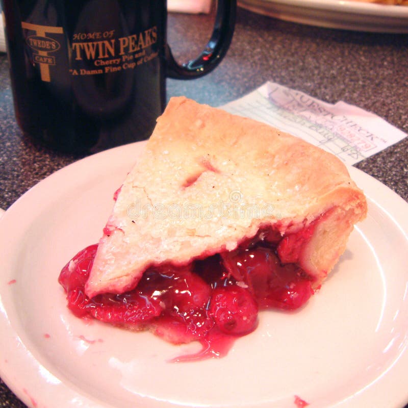 Cherry pie slice editorial photography. Image of bake 111324657