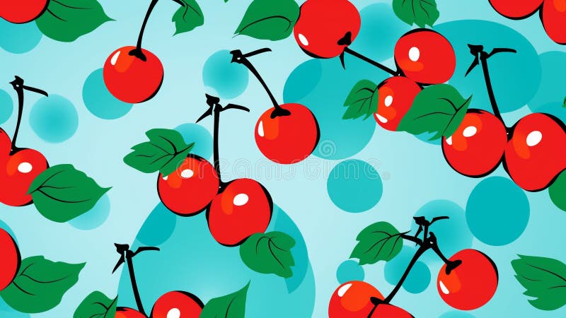 Model de artă retro-pop, aldină și vibrantă, de culoare roșie și mentolată vector illustration