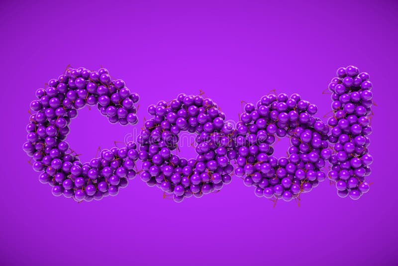 Cherry sort by Cool text shape stock illustration