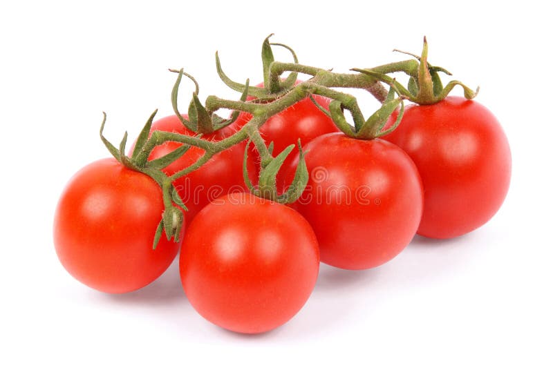 Cherry tomatoes on vine stock image. Image of cherry 35360955